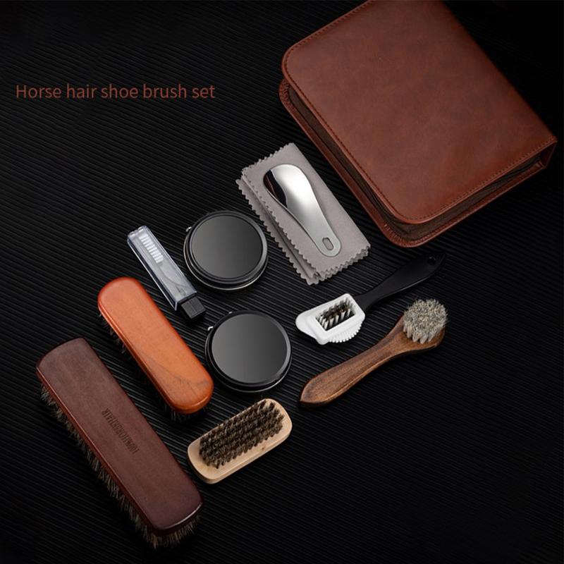 HorseHair Shoe Brush Set Leath - огляд і ціна Care For Sneaker