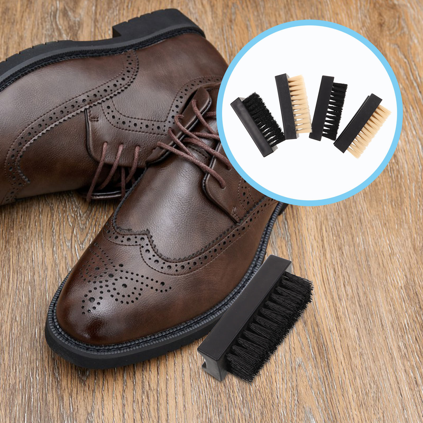 4Pcs Shoe Brush Cleaner Set Mu - огляд і ціна Sneaker Care Suede